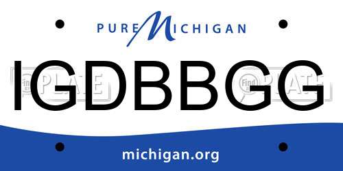 IGDBBGG Michigan License Plate