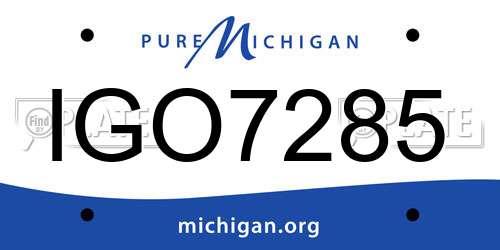IGO7285 Michigan License Plate