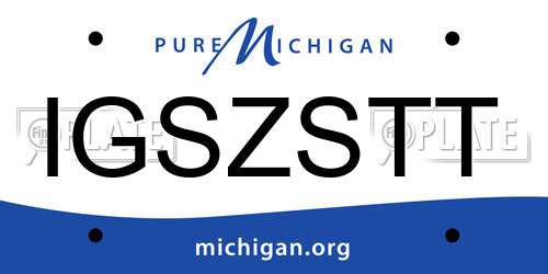 IGSZSTT Michigan License Plate
