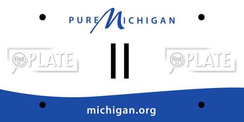 II Michigan License Plate