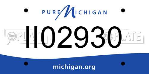 II02930 Michigan License Plate