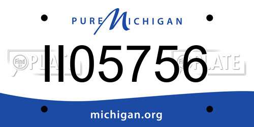II05756 Michigan License Plate