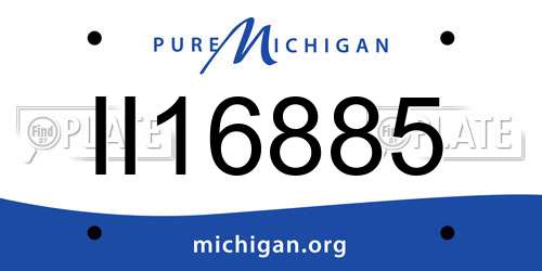 II16885 Michigan License Plate
