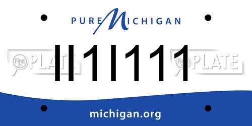 II1I111 Michigan License Plate