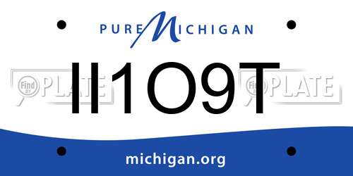 II1O9T Michigan License Plate