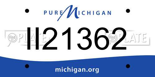 II21362 Michigan License Plate