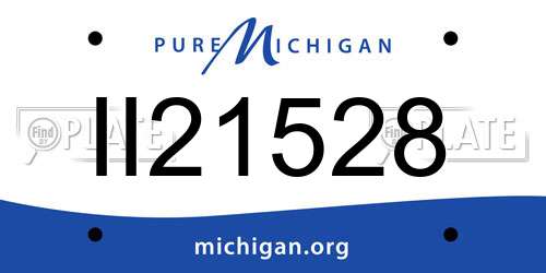 II21528 Michigan License Plate