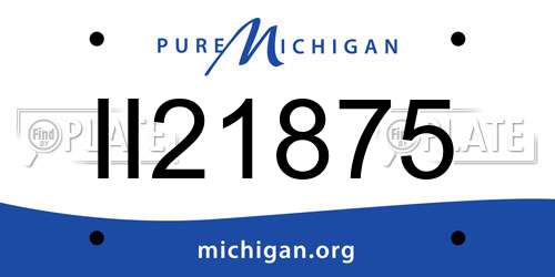 II21875 Michigan License Plate