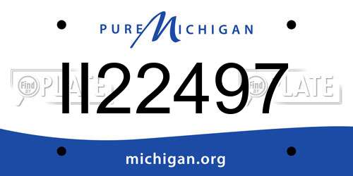 II22497 Michigan License Plate