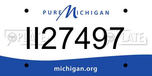 II27497 Michigan License Plate