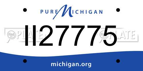 II27775 Michigan License Plate