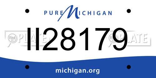 II28179 Michigan License Plate