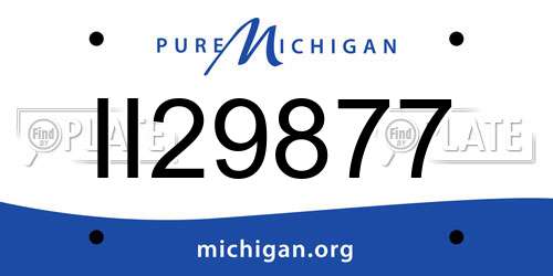 II29877 Michigan License Plate