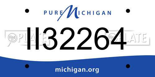 II32264 Michigan License Plate