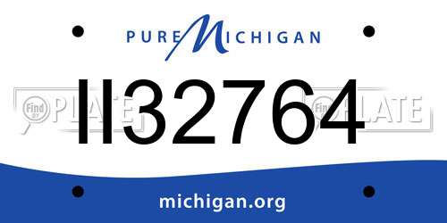 II32764 Michigan License Plate
