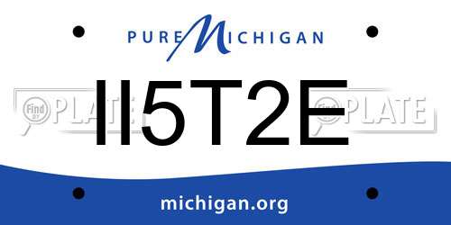 II5T2E Michigan License Plate