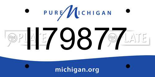 II79877 Michigan License Plate
