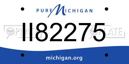 II82275 Michigan License Plate