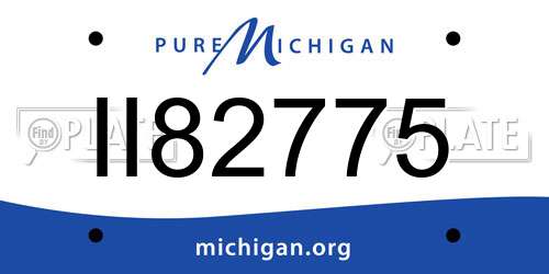 II82775 Michigan License Plate