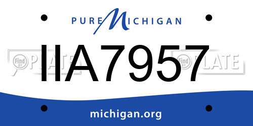 IIA7957 Michigan License Plate