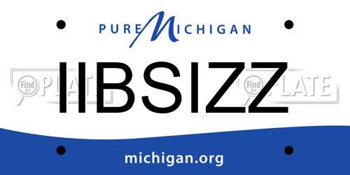 IIBSIZZ Michigan License Plate