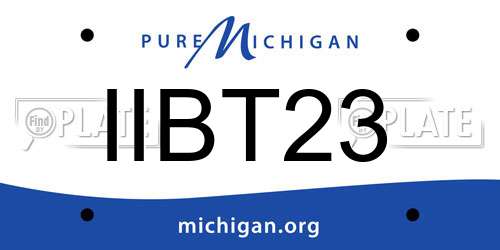 IIBT23 Michigan License Plate