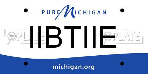 IIBTIIE Michigan License Plate