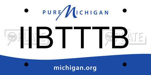 IIBTTTB Michigan License Plate