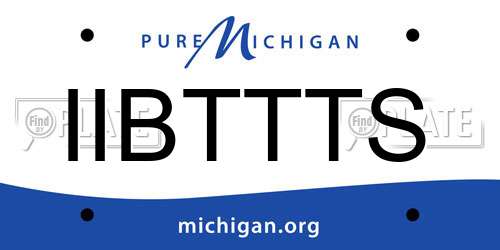 IIBTTTS Michigan License Plate