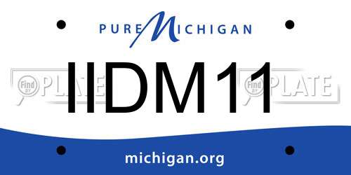 IIDM11 Michigan License Plate