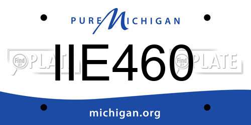 IIE460 Michigan License Plate