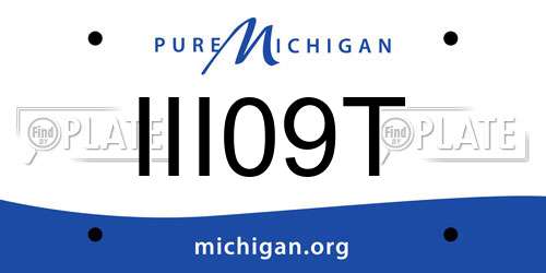 III09T Michigan License Plate