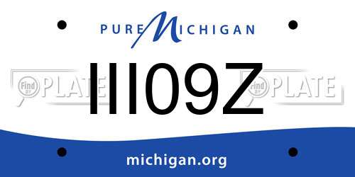 III09Z Michigan License Plate