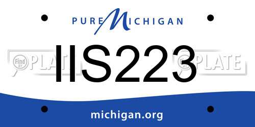 IIS223 Michigan License Plate