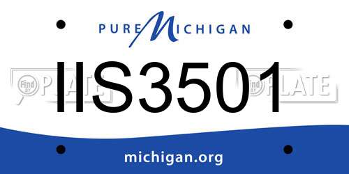 IIS3501 Michigan License Plate