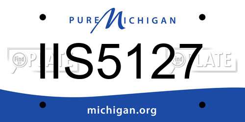 IIS5127 Michigan License Plate