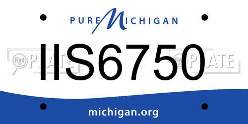 IIS6750 Michigan License Plate