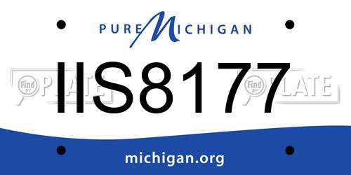 IIS8177 Michigan License Plate