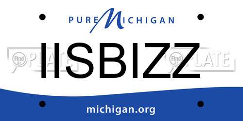 IISBIZZ Michigan License Plate