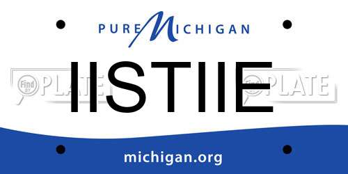 IISTIIE Michigan License Plate