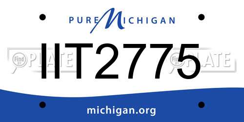IIT2775 Michigan License Plate