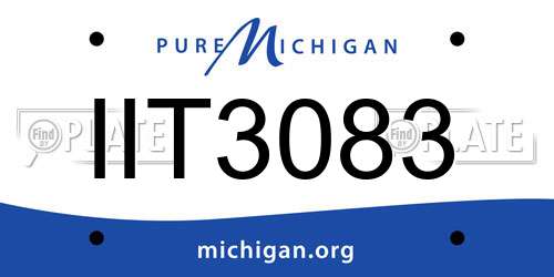 IIT3083 Michigan License Plate