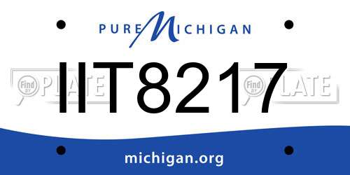 IIT8217 Michigan License Plate