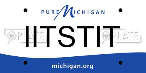 IITSTIT Michigan License Plate