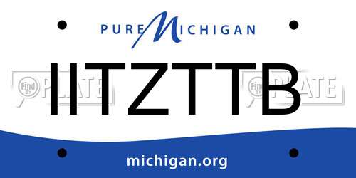 IITZTTB Michigan License Plate