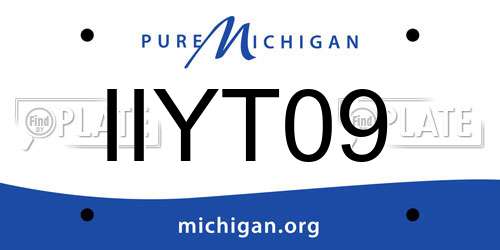 IIYT09 Michigan License Plate