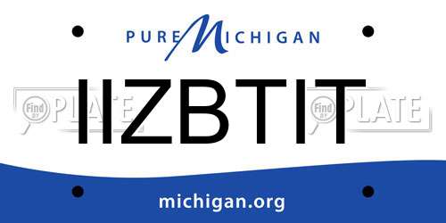 IIZBTIT Michigan License Plate