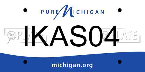 IKAS04 Michigan License Plate