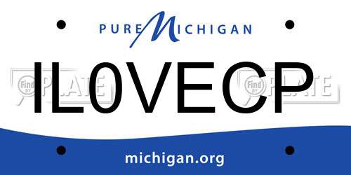 IL0VECP Michigan License Plate