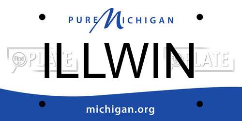 ILLWIN Michigan License Plate